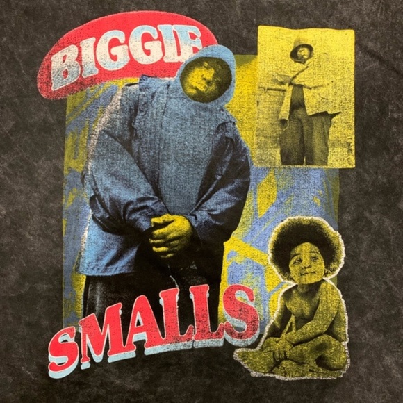 Acid‎ washed grey Biggie Smalls tee. - Picture 5 of 7